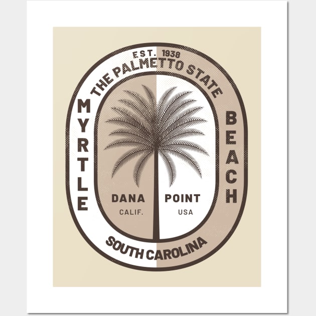 Myrtle Beach, South Carolina the Palmetto State Wall Art by Contentarama